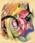 Coloful Flowers by Franz Marc