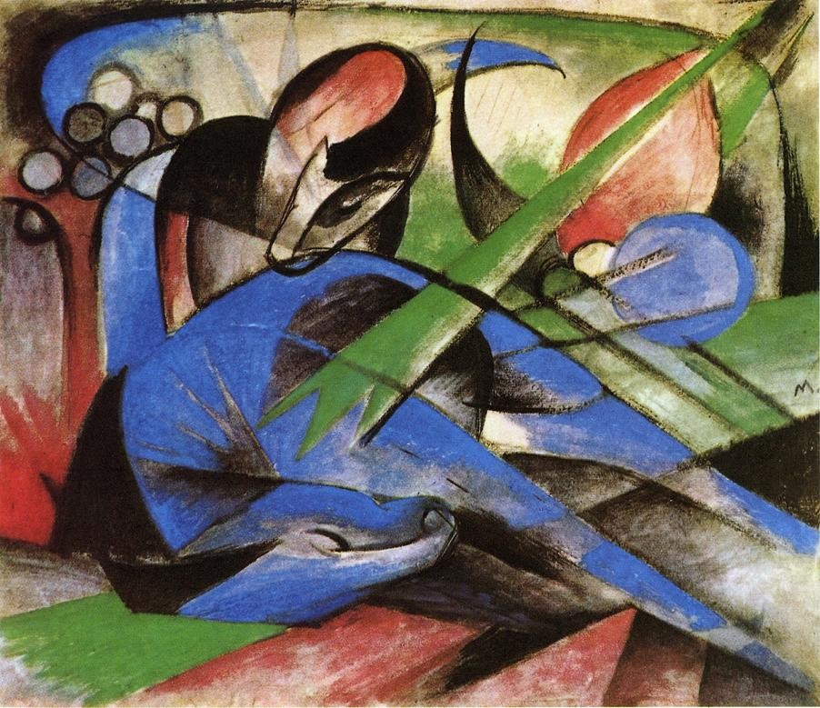 Dreaming Horses by Franz Marc