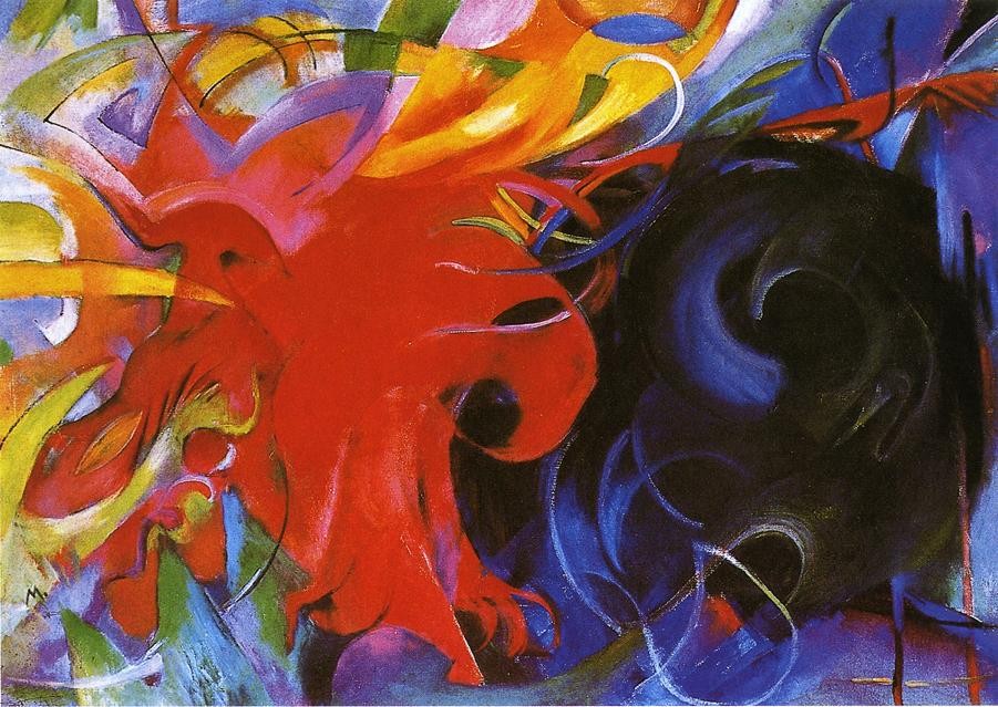 Fighting Forms by Franz Marc