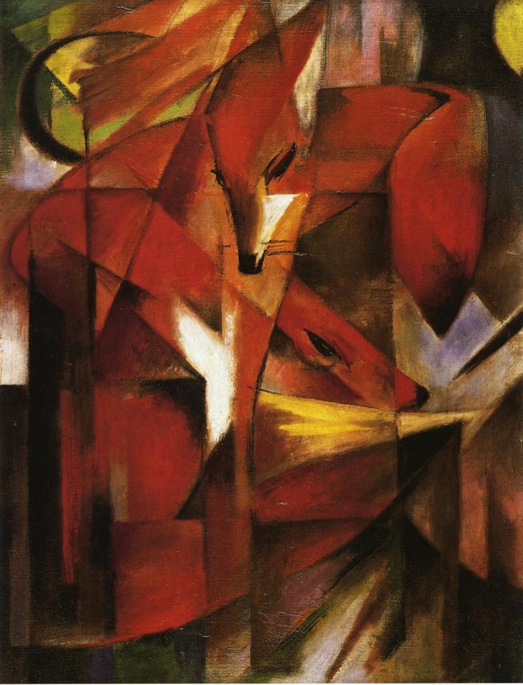 Foxes by Franz Marc