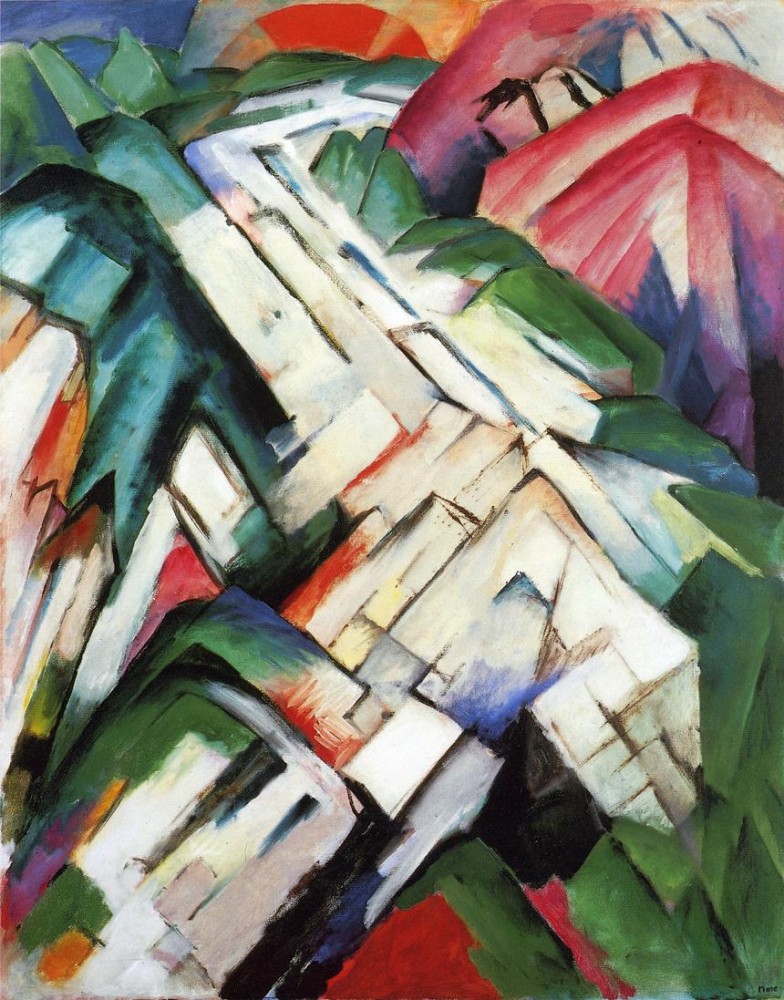 Mountains by Franz Marc