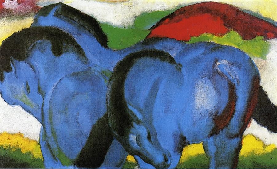 The Little Blue Horses by Franz Marc