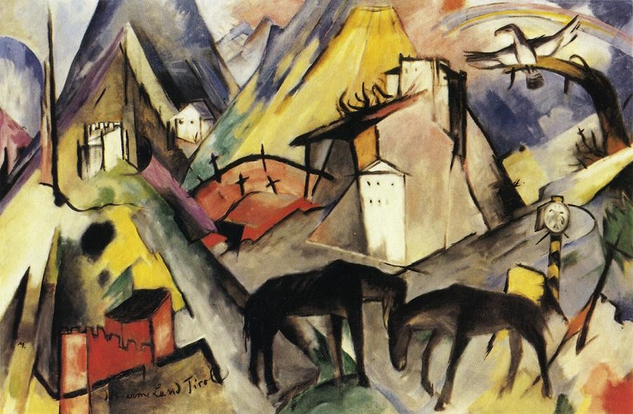 The Unfortunate Land Of Tyrol by Franz Marc