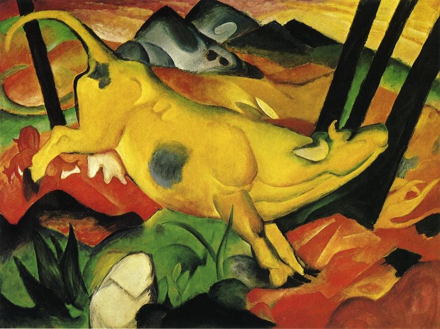 The Yellow Cow by Franz Marc