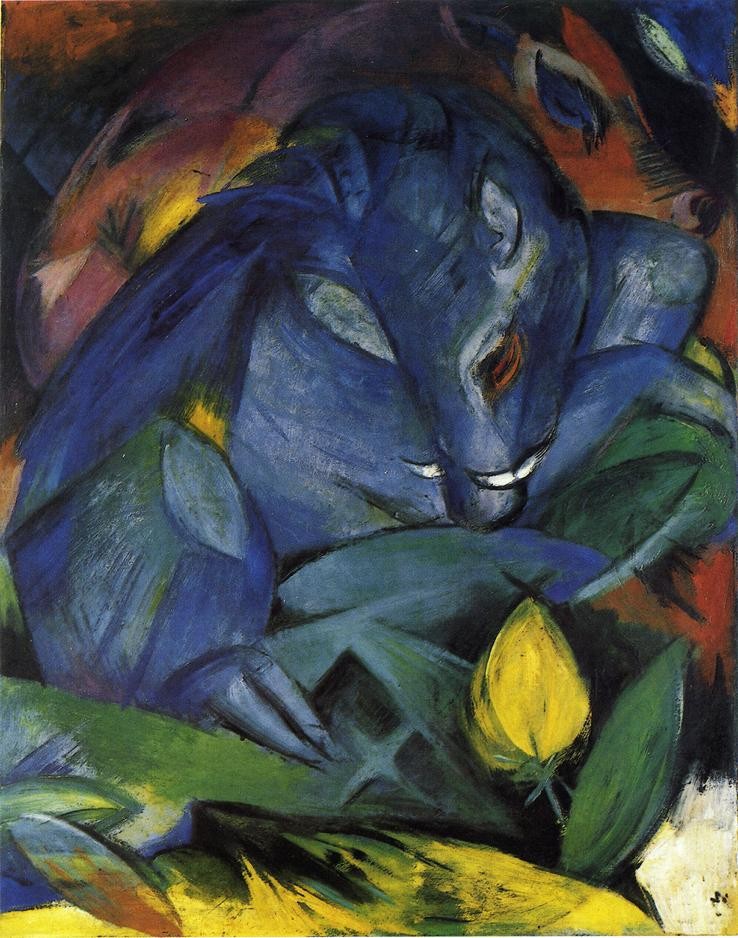 Wild Pigs Boar And Sow by Franz Marc