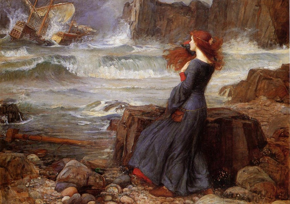 Miranda, The Tempest by John William Waterhouse