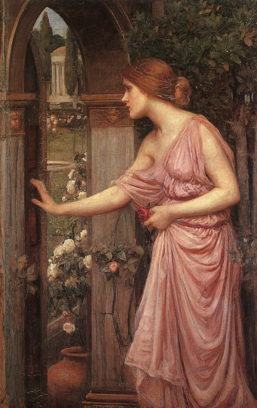 Psyche entering cupids garden by John William Waterhouse