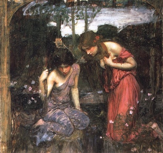 Nymphs Finding the Head of Orpheus Study by John William Waterhouse