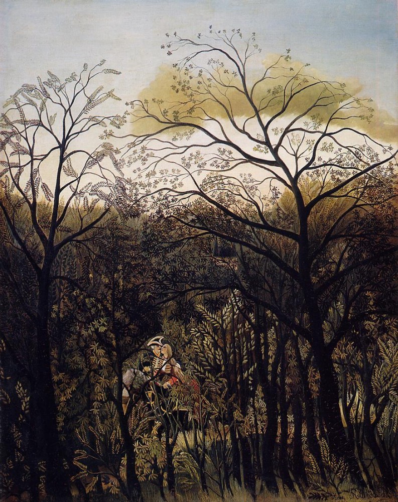 Forest Rendezvous by Henri Julien Félix Rousseau