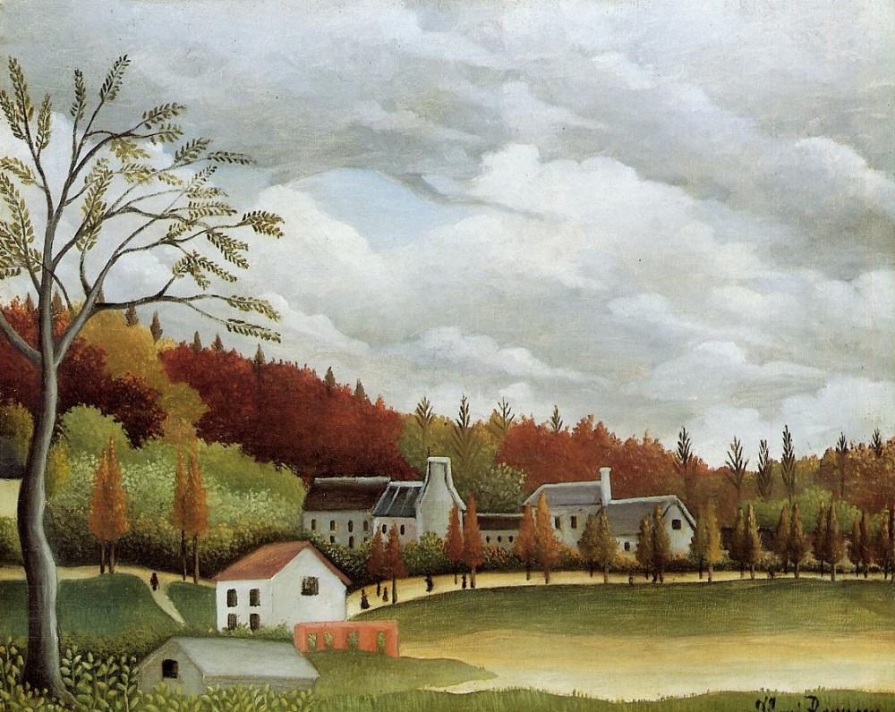 View Of Bievre Sur Gentilly by Henri Julien Félix Rousseau