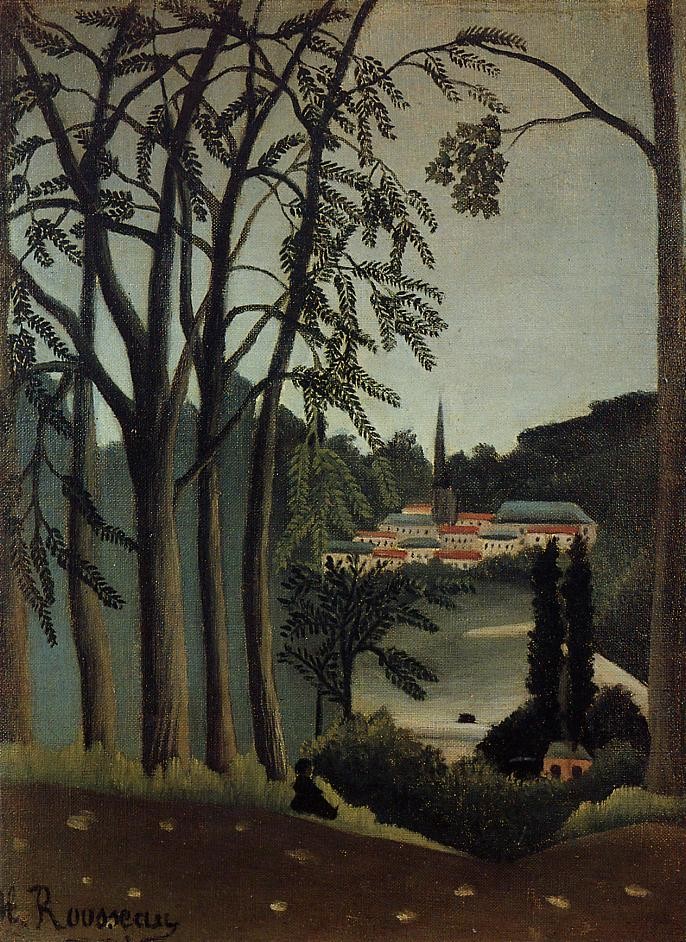 View Of Saint Cloud by Henri Julien Félix Rousseau