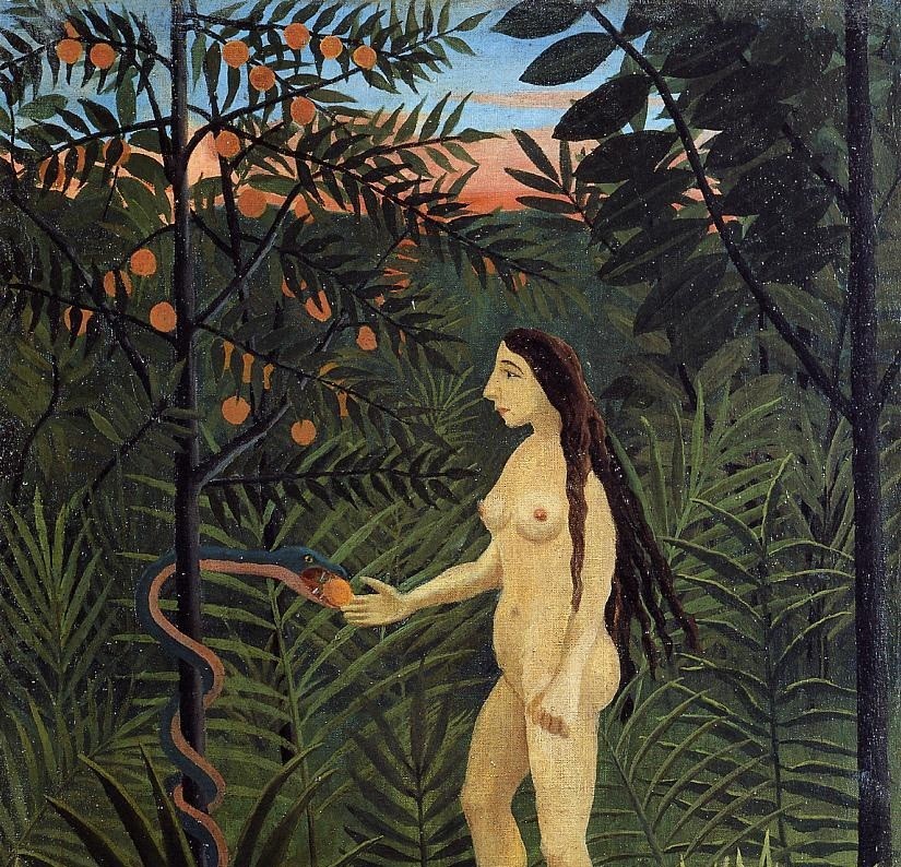 Eve And The Serpent by Henri Julien Félix Rousseau