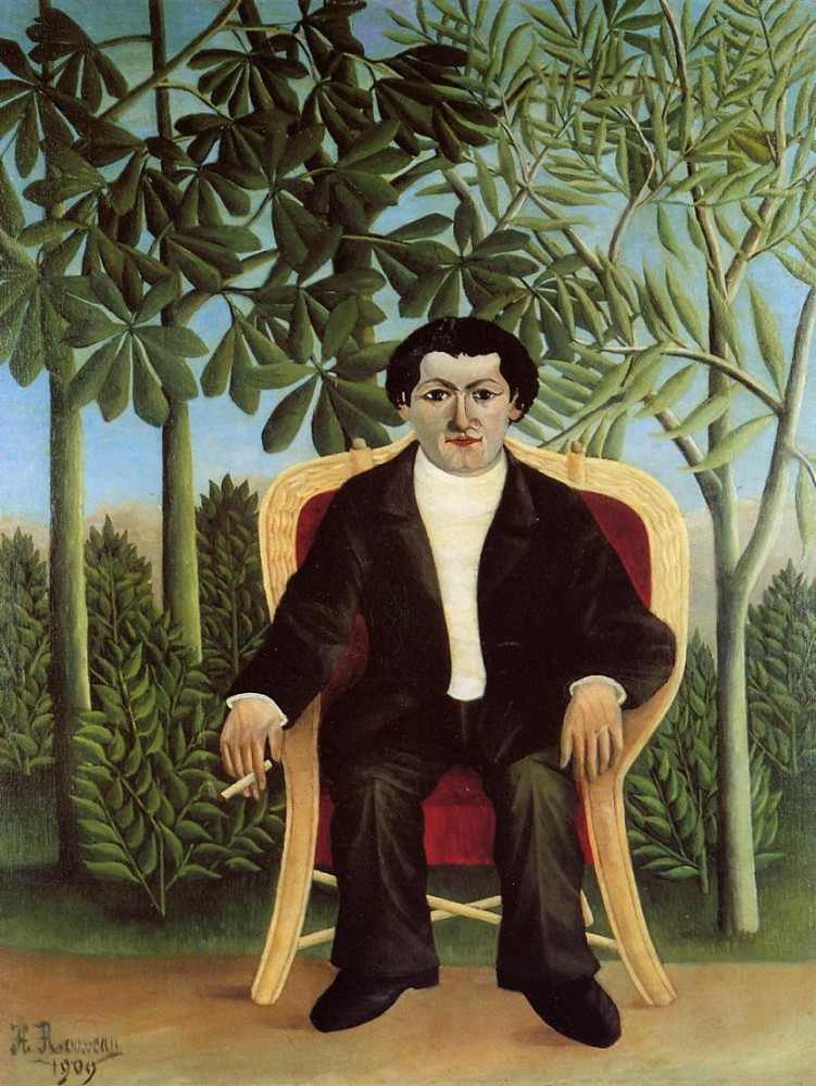 Portrait Of Joseph Brummer by Henri Julien Félix Rousseau
