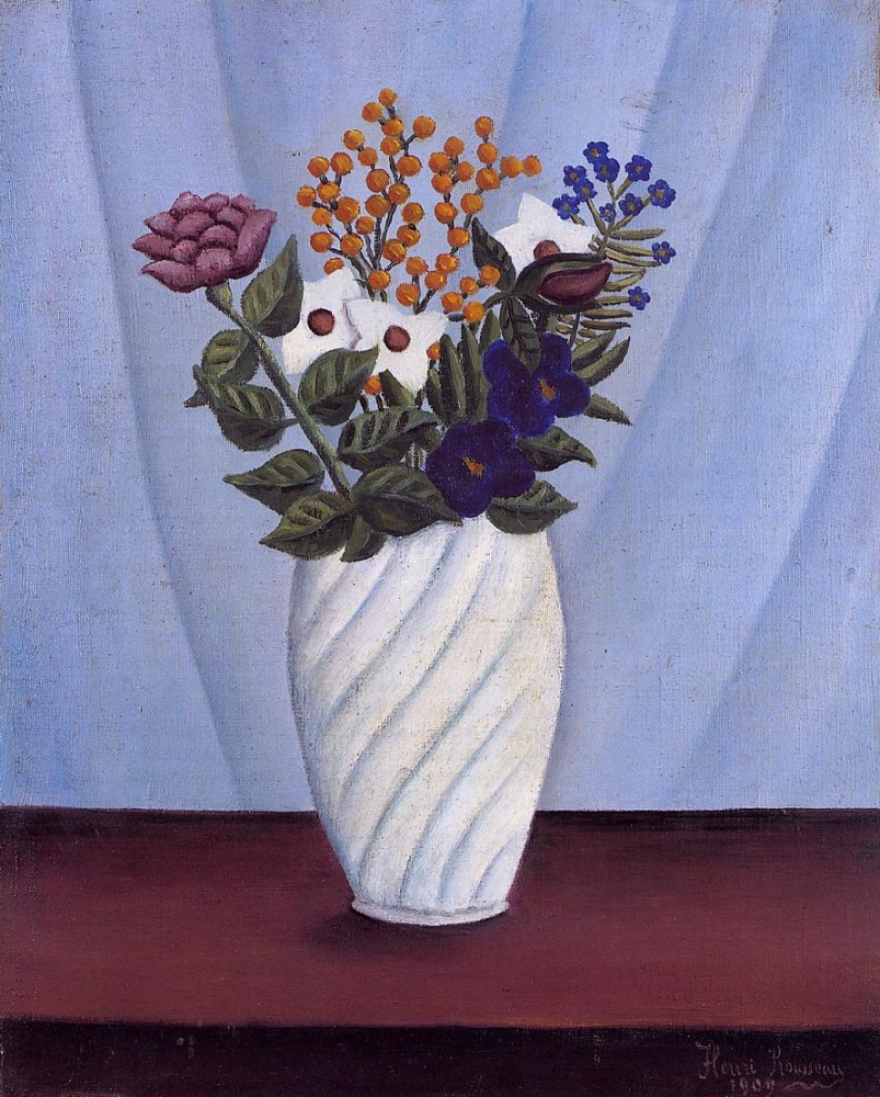 Bouquet Of Flowers by Henri Julien Félix Rousseau