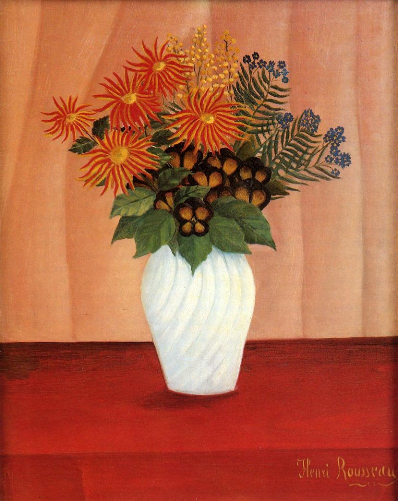 Bouquet Of Flowersi by Henri Julien Félix Rousseau