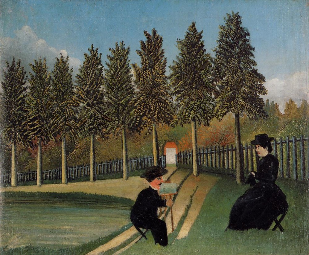 The Painter And His Wife by Henri Julien Félix Rousseau