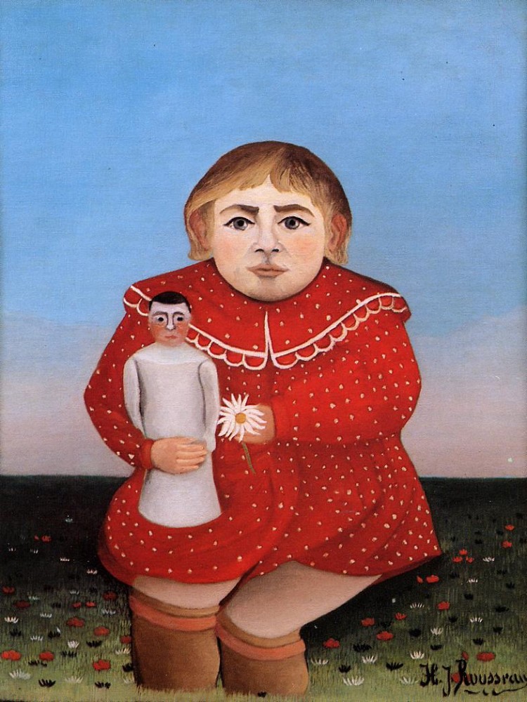 Child With Doll by Henri Julien Félix Rousseau