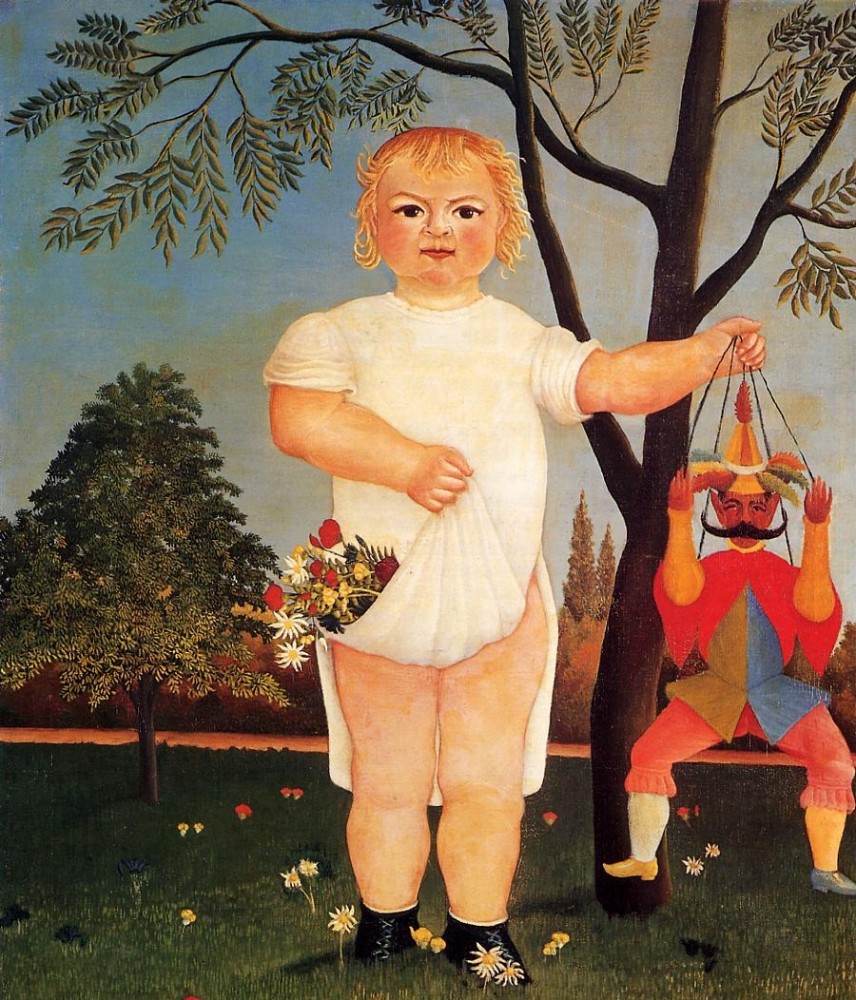 Child With Puppet by Henri Julien Félix Rousseau