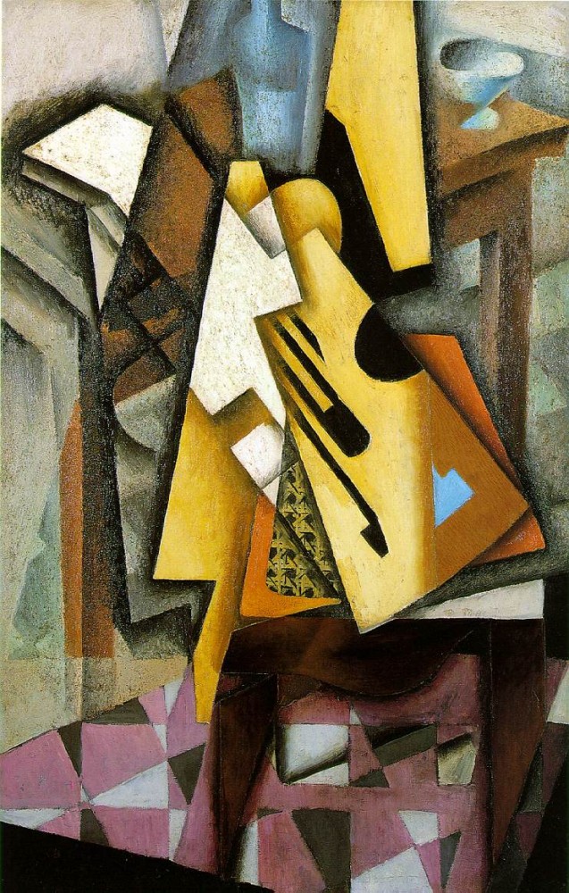 Guitar on a Chair by Juan Gris