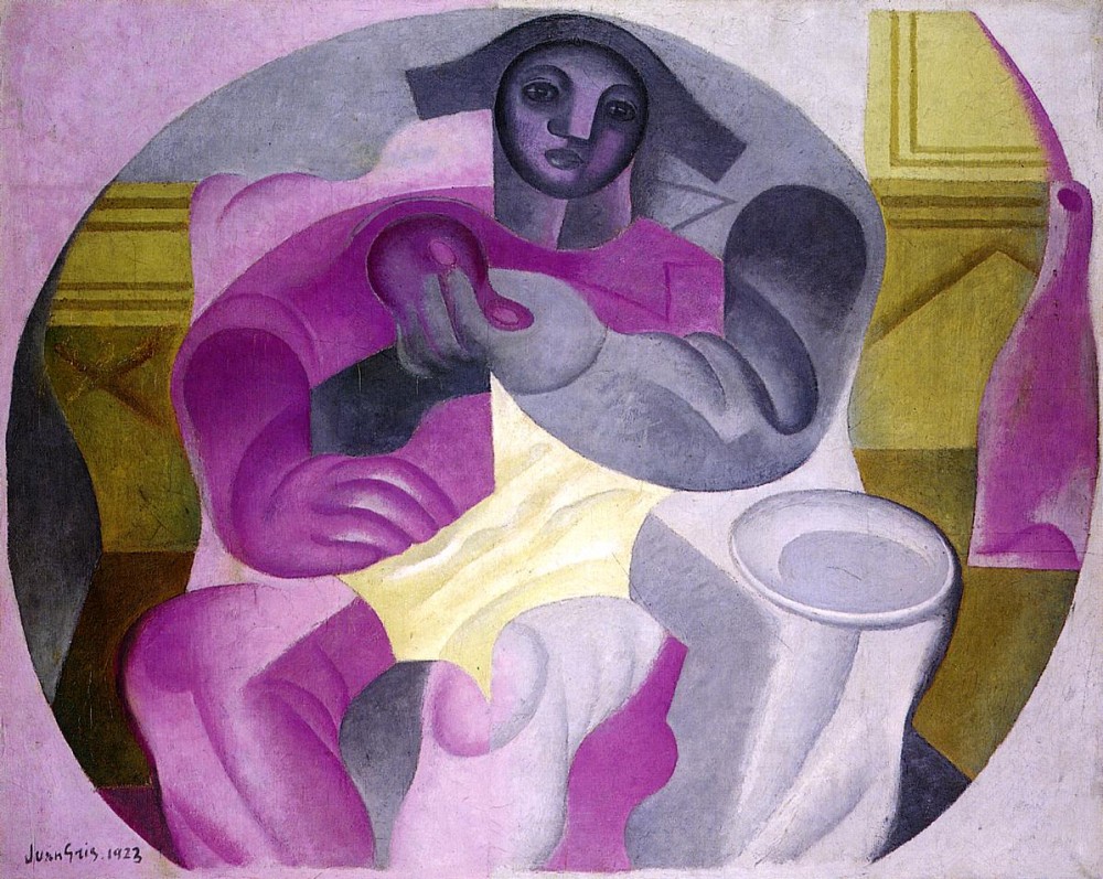 Seated Harlequin by Juan Gris