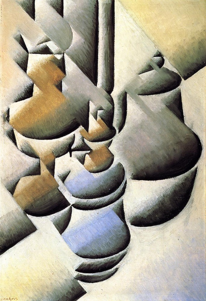 Still Life with Oil Lamp by Juan Gris