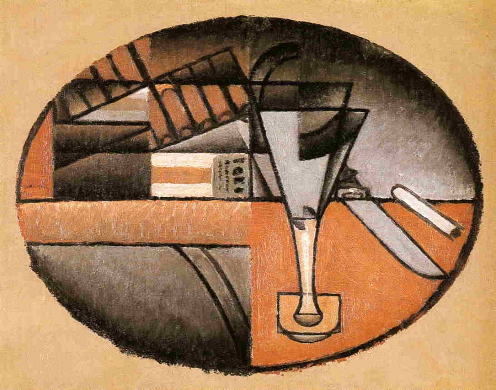 The Packet of Cigars by Juan Gris