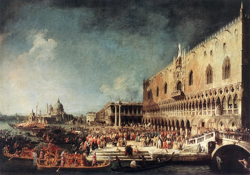 Arrival of the French Ambassador in Venice by Giovanni Antonio Canal