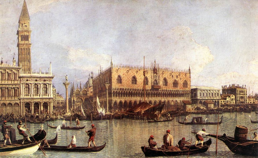 Palazzo Ducale and the Piazza di San Marco by Giovanni Antonio Canal