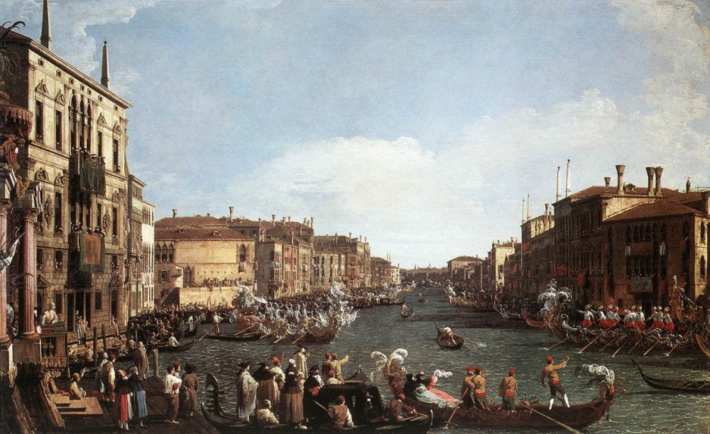A Regatta On The Grand Canal by Giovanni Antonio Canal