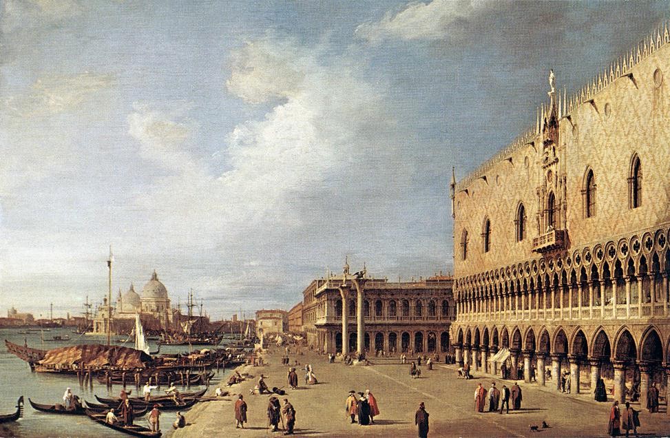 View of the Ducal Palace by Giovanni Antonio Canal