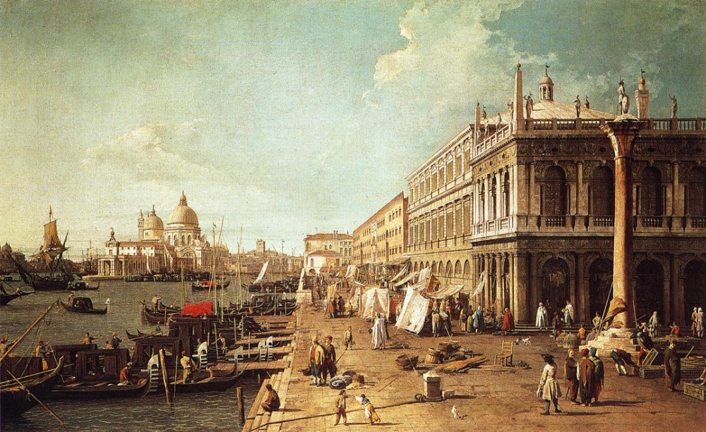 Molo With The Library by Giovanni Antonio Canal