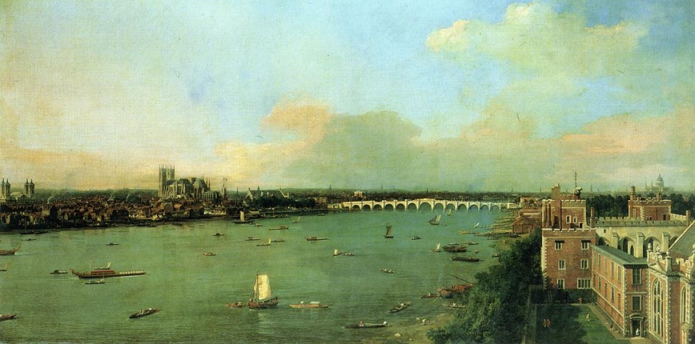 The Thames With St Pauls Chathedral by Giovanni Antonio Canal