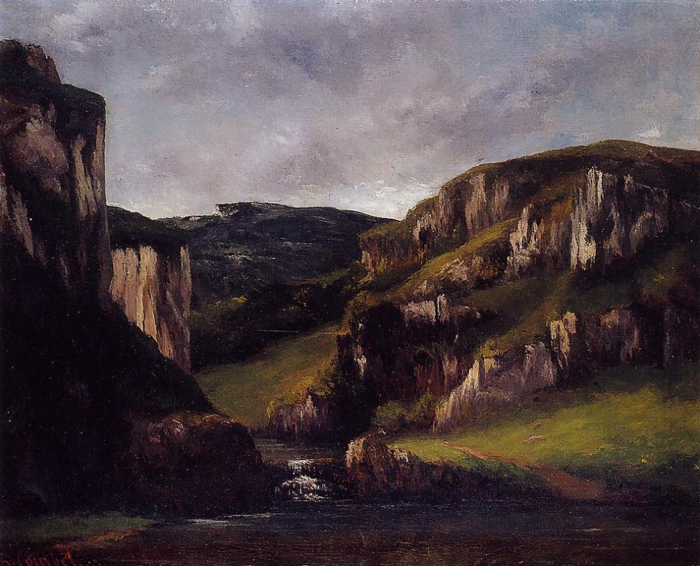 Cliffs near Ornans by Jean Désiré Gustave Courbet