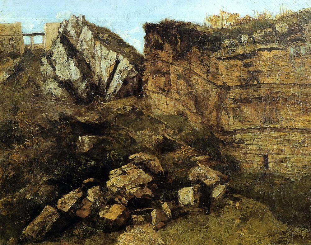 Crumbling Rocks by Jean Désiré Gustave Courbet