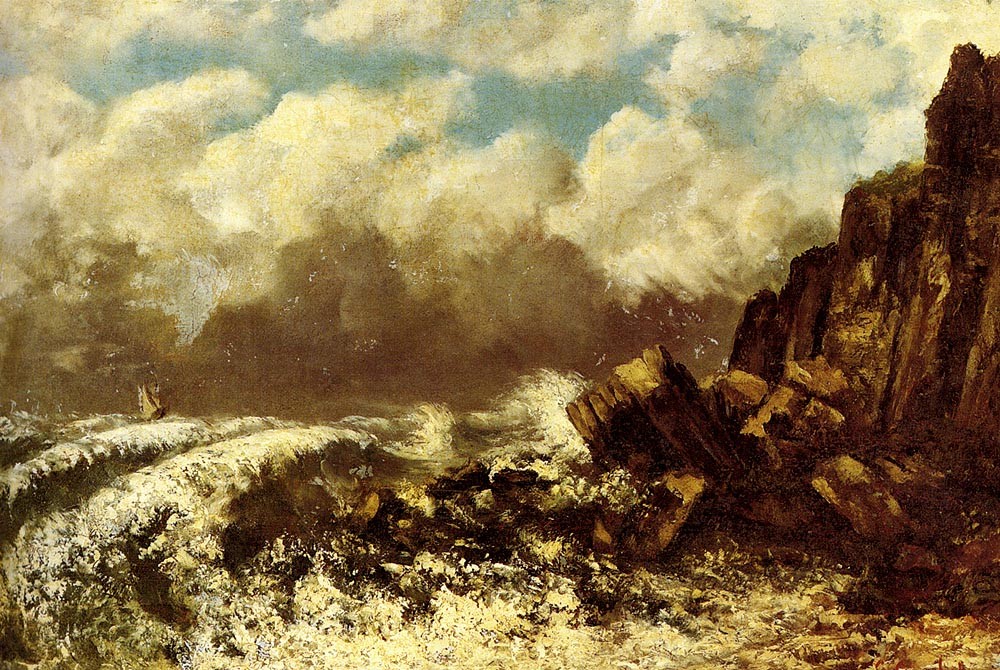 Marine A Etretat by Jean Désiré Gustave Courbet