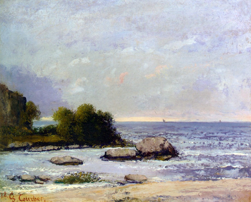 Marine de Saint Aubin by Jean Désiré Gustave Courbet