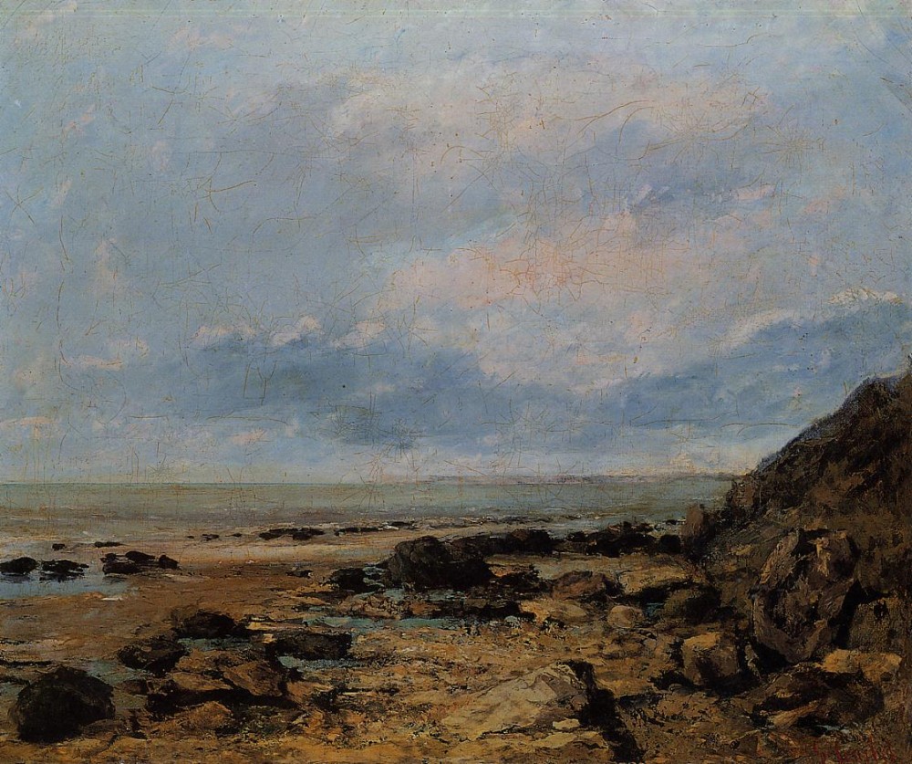 Rocky Seashore by Jean Désiré Gustave Courbet