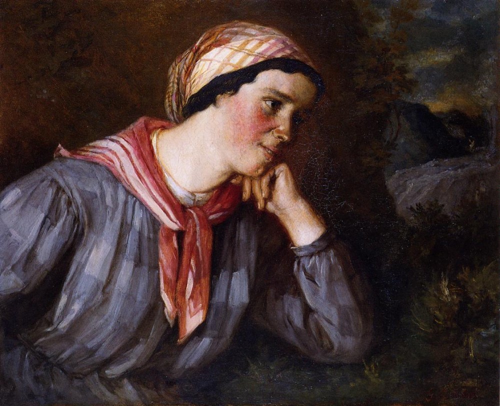 Peasant Wearing Madras by Jean Désiré Gustave Courbet