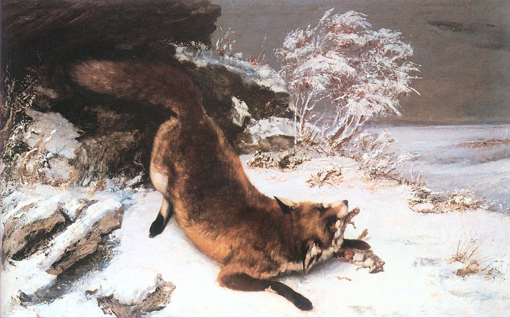 The Fox in the Snow by Jean Désiré Gustave Courbet