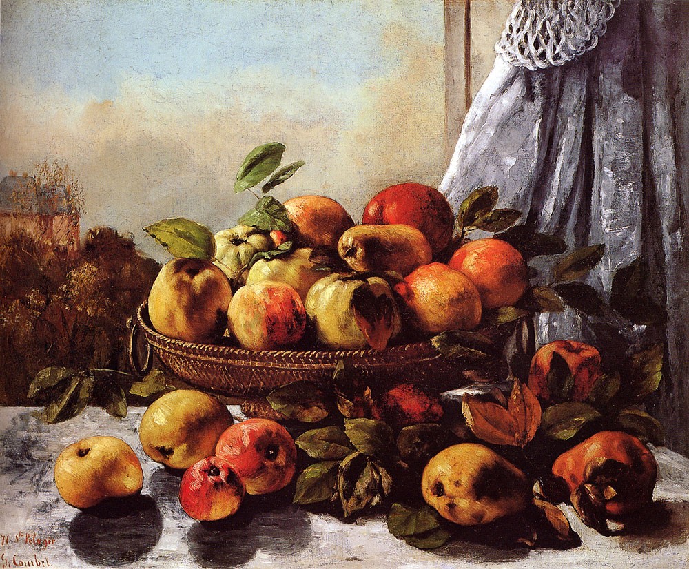 Still Life Fruit by Jean Désiré Gustave Courbet