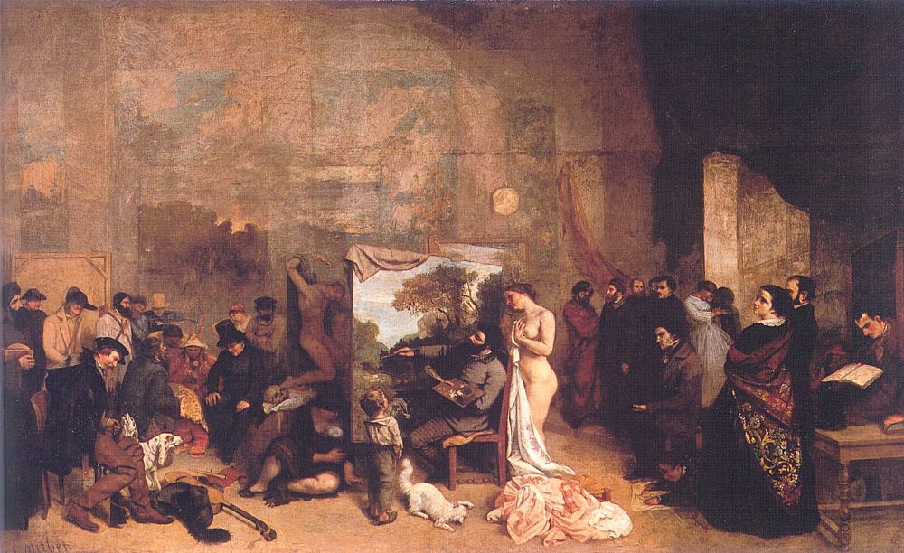 The Painters Studio by Jean Désiré Gustave Courbet