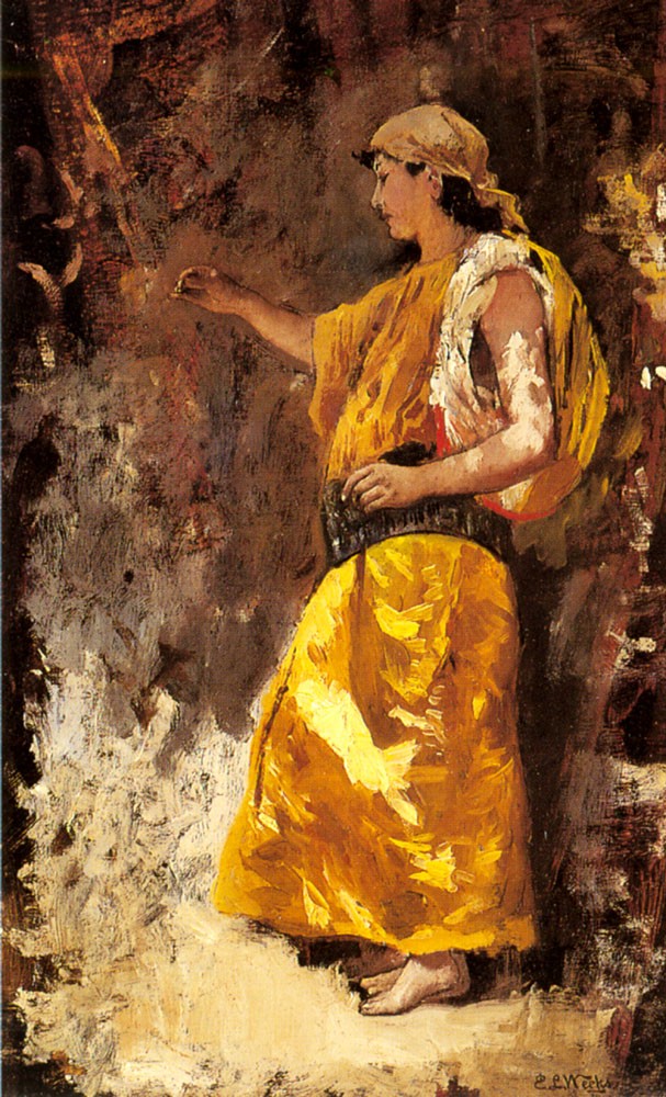 Lord Standing Arab Woman by Edwin Lord Weeks