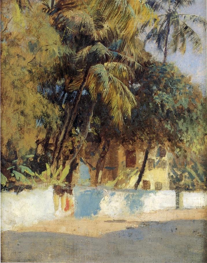Street Scene Bombay by Edwin Lord Weeks