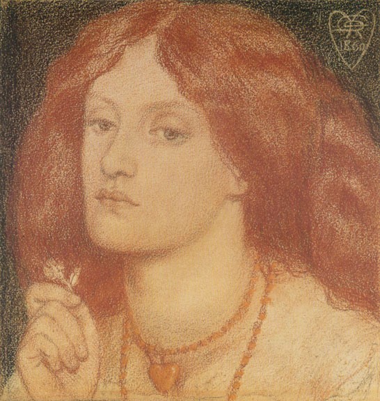 Regina Cordium Or The Queen Of Hearts by Dante Gabriel Rossetti