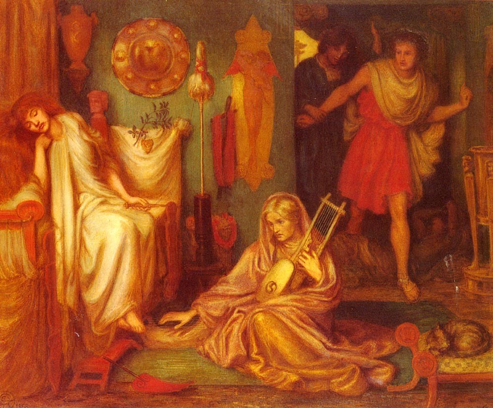 The Return Of Tibullus To Delia by Dante Gabriel Rossetti