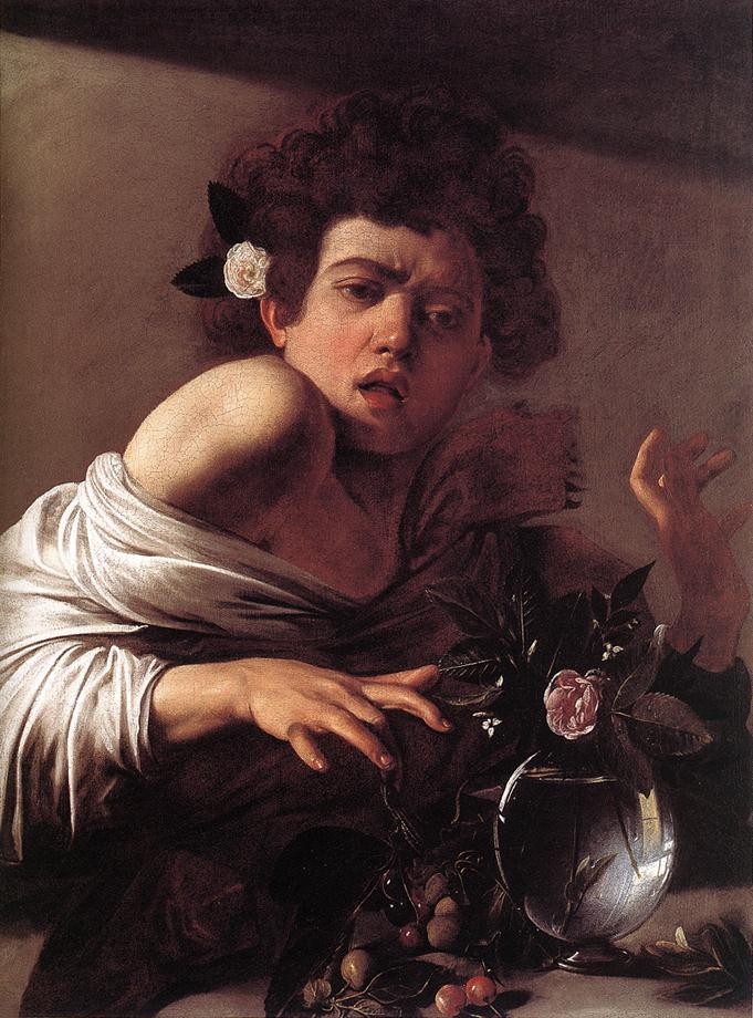Boy Bitten by a Lizard by Michelangelo Merisi da Caravaggio