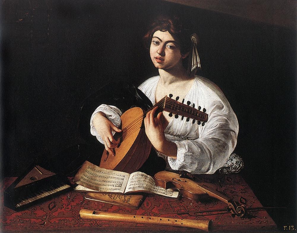 The Lute Player by Michelangelo Merisi da Caravaggio