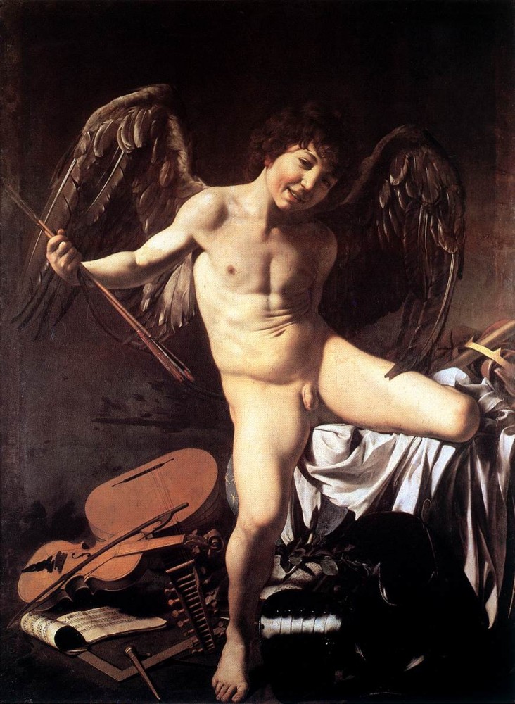 Amor Victorious by Michelangelo Merisi da Caravaggio