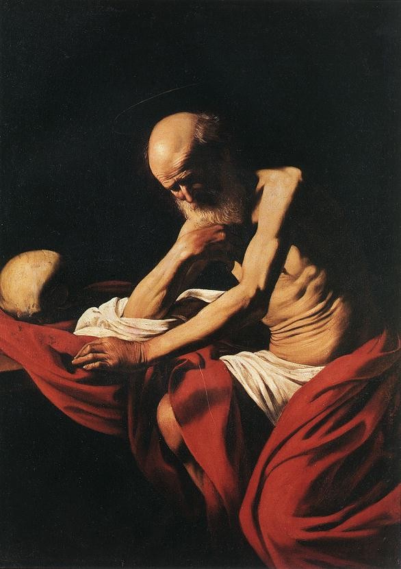 StJerome 1 by Michelangelo Merisi da Caravaggio