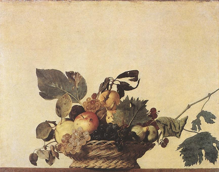 Basket of Fruit by Michelangelo Merisi da Caravaggio